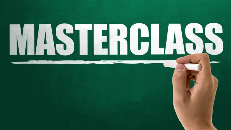 the word masterclass written in white against a green background gustavofrazao adobestock 136100554