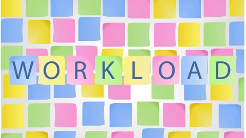 post it notes on a wall with the word workload in the foreground adobestock iconimage 80218560